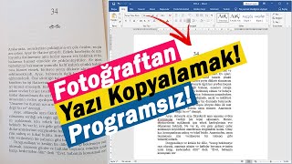 Fotoğraftan Yazı Kopyalamak  Fotoğraftaki Yazıyı Metne Çevirme  Programsız [upl. by Pappas]