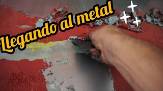 REMOVEDOR de pintura llegando HASTA EL METAL [upl. by Hunt]