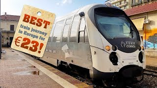 Best train journeys in Europe Corsica from Ajaccio to Corte trip report [upl. by Caines201]