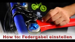 Techtalk  How to  Federgabel einstellen Downhill [upl. by Nwahsal]