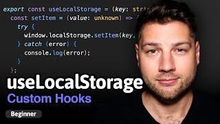 React Custom Hooks useLocalStorage  Simply Explained [upl. by Favianus]