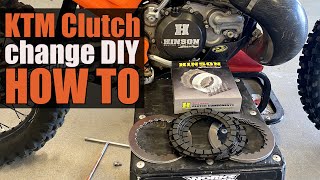 KTM Clutch Replacement How To DIY [upl. by Oicnoel725]