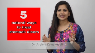 5 Natural ways to treat stomach ulcers  Dr Arpitha Komanapalli [upl. by Ahsenahs]