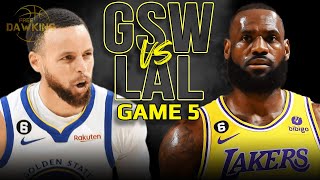 Golden State Warriors vs Los Angeles Lakers Game 5 Full Highlights  2023 WCSF  FreeDawkins [upl. by Aihsiek327]