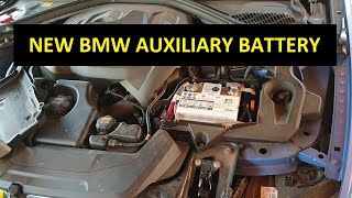 HOW TO REPLACE AUXILIARY BATTERY IN A BMW 330E HYBRID [upl. by Rudich258]