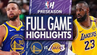 Golden State Warriors vs Los Angeles Lakers  Full Game Highlights  October 15 2024 NBA Preseason [upl. by Stempson]