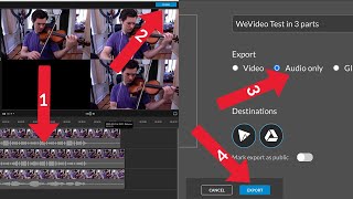 Extracting Audio from your Videos in WeVideo  How to use WeVideo [upl. by Roosnam]