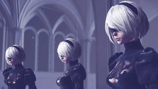 Nier Automata 2B Models Boss Fight 1080p 60fps [upl. by Aramac582]