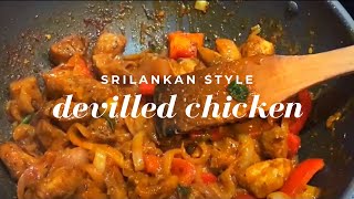 SRILANKAN STYLE DEVILLED CHICKEN CHICKEN DEVIL RECIPE  CHICKEN STIR FRY  Dean’s kitchen [upl. by Elehcir383]