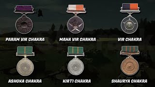 Wartime and Peacetime Gallantry Awards  Indian Armed Forces [upl. by Eiser]