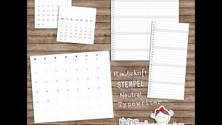 Kalender erstellen mit Silhouette Studio [upl. by Amlas]