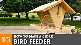 How to Make a Bird Feeder  Woodworking  I Like To Make Stuff [upl. by Atauqal]