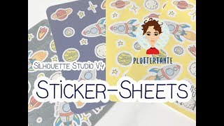 Silhouette Studio V4  StickerSheets [upl. by Veator630]