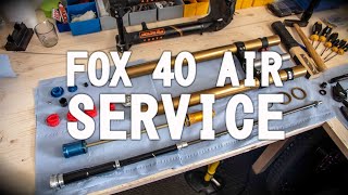 FOX 40 AIR  Federgabelservice [upl. by Eixel]