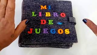 📓IDEAS LIBRO de JUEGOSLIBRO SENSORIAL GAME BOOKSENSORY BOOK [upl. by Ynos]