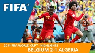 Belgium v Algeria  2014 FIFA World Cup  Match Highlights [upl. by Zerline]