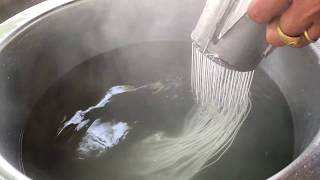 Thai Rice Flour Noodles Recipe [upl. by Ynoyrb]