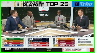 2024 College Football Playoff Rankings — 12324 FULL CFP Top 25 [upl. by Camey753]