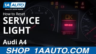 How to Reset Service Light 0409 Audi A4 [upl. by Rengia]