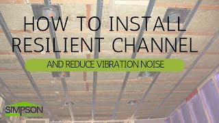 HOW TO INSTALL RESILIENT CHANNEL AND REDUCE VIBRATION NOISE [upl. by Akli]