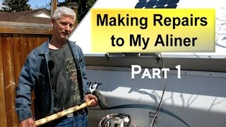 Repairing My Aliner Trailer Part 1  Assessing the Damage [upl. by Arfihs]