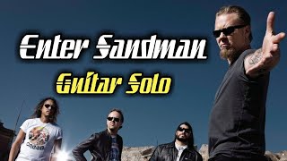 Metallica  Enter Sandman Solo Backing Track Guitar Solo [upl. by Ellegna370]