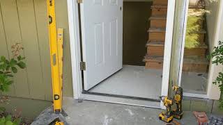 Jeld Wen Front Door Installation  Really crappy products and craftsmanship PART 1 [upl. by Eigla]