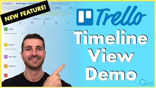 Trello Timeline View Demo NEW FEATURE  2021 [upl. by Cerracchio]