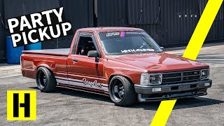 Rev Limiter Savagery BEAMSPowered Toyota Hilux Party Truck [upl. by Aiotal666]