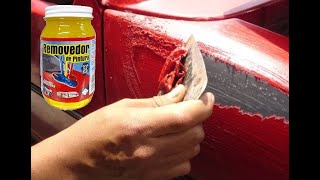 COMO USAR REMOVEDOR DE PINTURA AUTOMOTRIZ [upl. by Suoilenroc]