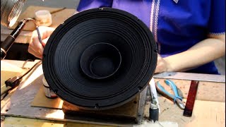 how to make fullrange loudspeaker in Russia  diy speaker [upl. by Garey]