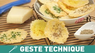 Comment faire des tuiles de parmesan [upl. by Nirrac]