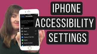 iPhone ACCESSIBILITY SETTINGS FOR THE BLIND AND VISUALLY IMPAIRED [upl. by Naimerej]