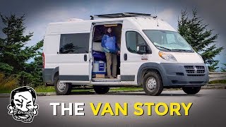 DIY Camper Van Build from Start to Finish  Tour and Recap [upl. by Sile751]