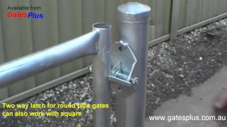 Gate Latch 2 way for round pipe and square [upl. by Ariec]