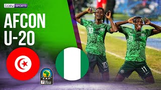 Tunisia vs Nigeria  AFCON U20 HIGHLIGHTS  03062023  beIN SPORTS USA [upl. by Suravaj]