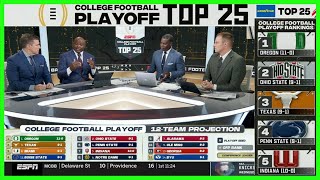 2024 College Football Playoff Rankings — 111924 FULL ESPN CFP Top 25 [upl. by Olwen]