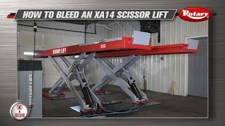 How to Bleed a Rotary® XA14 Scissor Lift [upl. by Nehepts535]