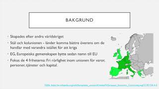 EU Europeiska unionen [upl. by Spillar]