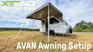 Xtend Outdoors  AVAN Awning Setup [upl. by Hanfurd]