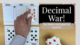 Decimal War  A fantastic game to learn decimal place value [upl. by Raual]