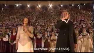 Latvian Song Festival 2013  quotDvēseles dziesmaquot The Souls Song ENGLISH translationsubtitles [upl. by Catarina76]