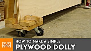 How to Make Simple Plywood Dolly  Woodworking  I Like To Make Stuff [upl. by Strephonn925]