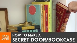 How to make a secret door  bookcase  I Like To Make Stuff [upl. by Nerot]