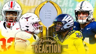 How far do Miami Georgia drop Can Colorado Make the CFP  Rankings Reaction 🏈 [upl. by Jezrdna362]