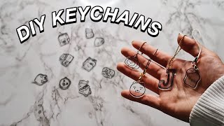 DIY KEYCHAINS using things you already have [upl. by Akedijn814]