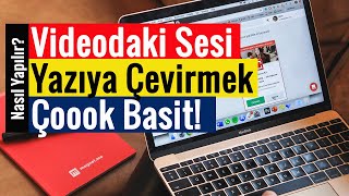 Videodaki Sesi Yazıya Çevirmek  Çoook Basit [upl. by Lamej]