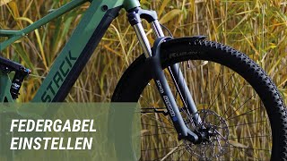 Federgabel einstellen  Suntour XCR Air  Prophete [upl. by Dnar806]