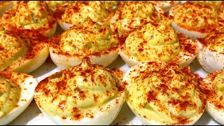 Deviled Eggs  EASY HOMEMADE DEVILED EGGS RECIPE [upl. by Chanda]