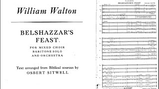 EPIC William Walton  Belshazzars FEAST full score  audio [upl. by Auqinimod]